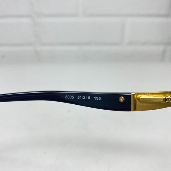 Michael Kors MK 4025F 3005 Sadie IV Rectangle Black Gold Eyeglasses H2409 - Picture 6 of 8